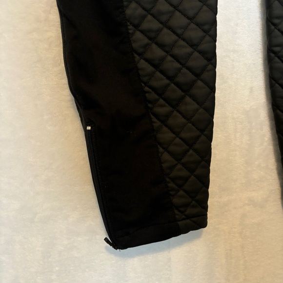 Sweaty Betty womens black Arctic Luxe Quilted Pants front zip warm size small - Picture 9 of 12
